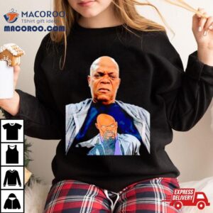 Samuel L Jackson Wearing A Of Himself Tshirt