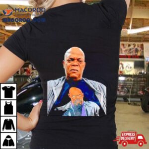 Samuel L Jackson Wearing A Of Himself Tshirt