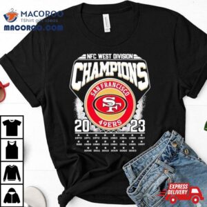 San Francisco Ers Nfc West Division Time Champions Tshirt