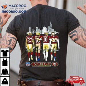 San Francisco Ers Mccaffrey Montana Garoppolo Rice City Signature Tshirt