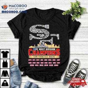 San Francisco 49ers Players Names 2023 Nfc West Division Champions Shirt