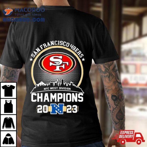 San Francisco 49ers Skyline 2023 Nfc West Division Champions Shirt