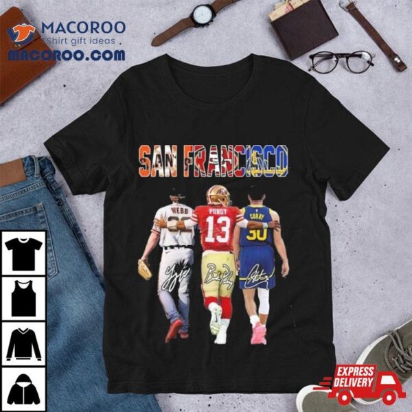 San Francisco Webb Purdy And Curry Signatures T Shirt