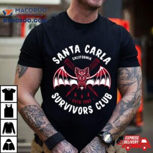 Santa Carla Survivors Club Lost Boys Vampire Club Badge Tshirt