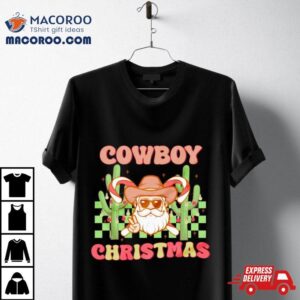 Santa Christmas Cowboy Christmas Shirt