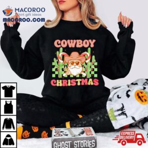 Santa Christmas Cowboy Christmas Tshirt