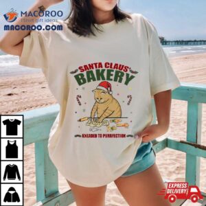 Santa Claus Bakery Kneaded To Purrfection Tshirt