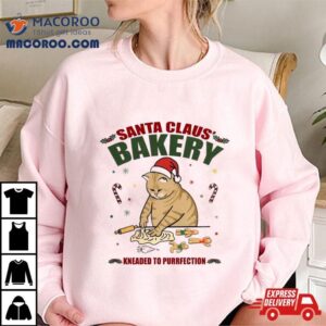 Santa Claus Bakery Kneaded To Purrfection Tshirt