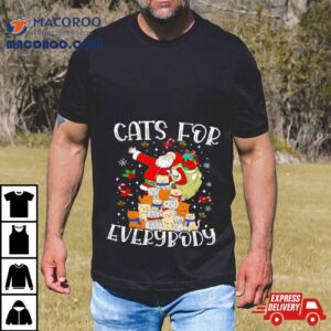 Santa Claus Cats For Every Body Christmas Tshirt