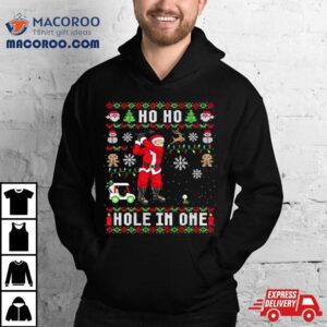 Santa Claus Goft Ho Ho Hole In The One Ugly Christmas Tshirt