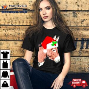 Santa Donkey Christmas Shirt