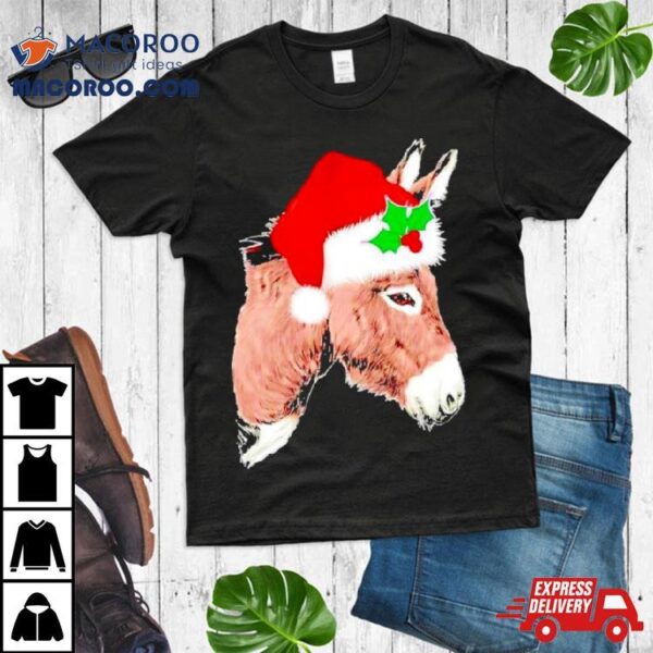 Santa Donkey Christmas Shirt