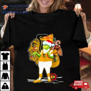 Santa Grinch Chicago Blackhawks Gift Christmas Tshirt