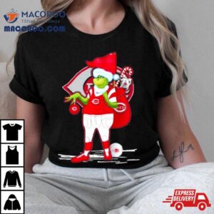 Santa Grinch Cincinnati Reds Gift Christmas Shirt