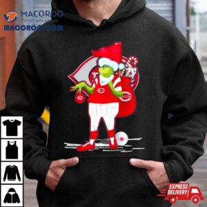 Santa Grinch Cincinnati Reds Gift Christmas Tshirt