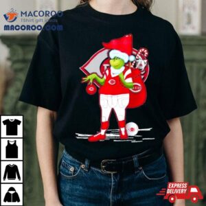 Santa Grinch Cincinnati Reds Gift Christmas Tshirt