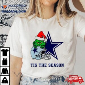 Santa Grinch Cowboys Tis The Season Shirt