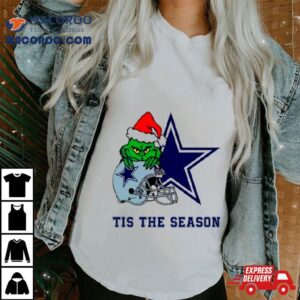 Santa Grinch Cowboys Tis The Season Tshirt