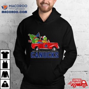 Santa Grinch Driving Car Vancouver Canucks Tshirt