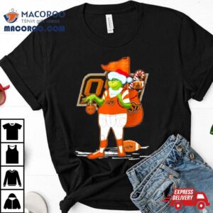 Santa Grinch Oklahoma State Cowboys Gift Christmas Tshirt