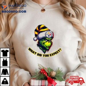 Santa Grinch Pittsburgh Steelers What Did You Expect Christmas Tshirt