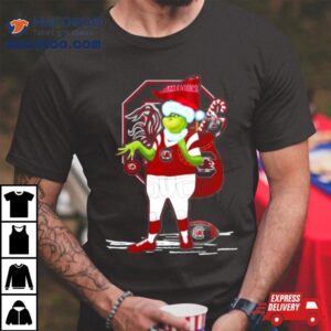 Santa Grinch South Carolina Gamecocks Gift Christmas Tshirt