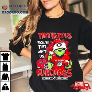 Santa Grinch They Hate Us Because They Ain T Us Georgia Bulldogs Christmas Tshirt