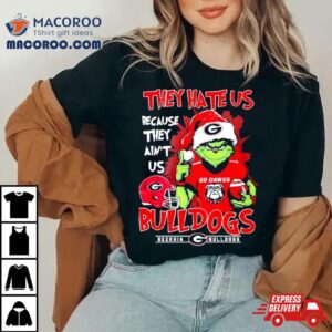 Santa Grinch They Hate Us Because They Ain T Us Georgia Bulldogs Christmas Tshirt