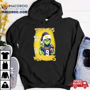 Santa Grinch They Hate Us Because They Michigan Wolverines Christmas Tshirt