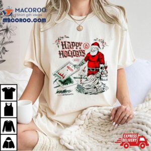 Santa Happy Holidays Tshirt