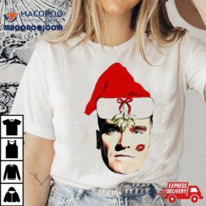 Santa Morrissey Face Merry Christmas Tshirt