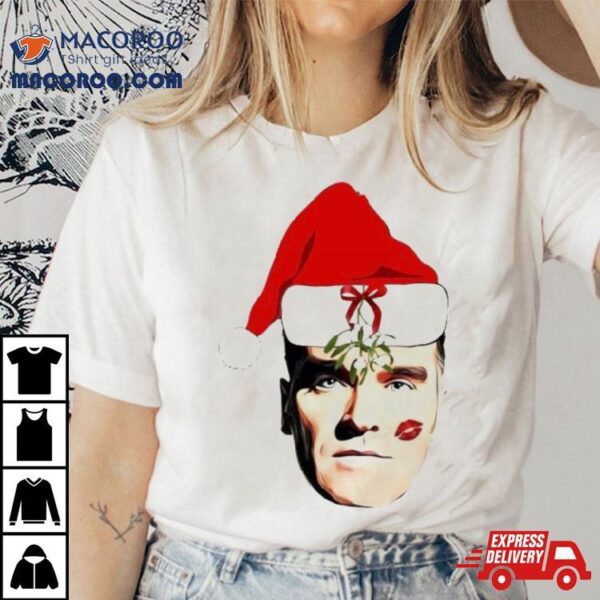 Santa Morrissey Face Merry Christmas Shirt