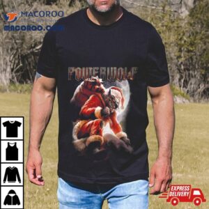 Santa Power Wolf Wild Xmas Tshirt