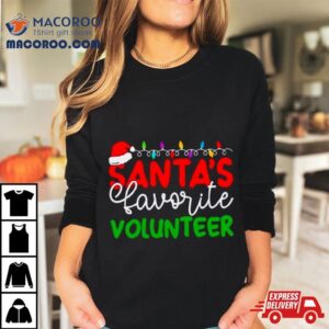 Santa S Favorite Volunteer Christmas Tshirt