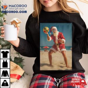 Santa S Play Volleyball Christmas Tshirt