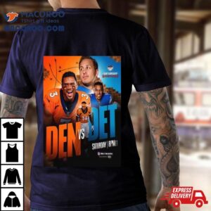 Saturday Showdown Matchup For Denver Broncos Vs Detroit Lions In Nfl Tshirt