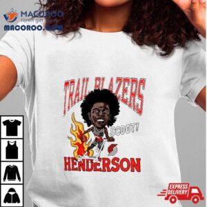 Scoot Henderson Portland Trail Blazers Caricature Shirt