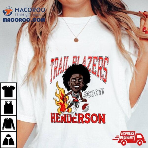 Scoot Henderson Portland Trail Blazers Caricature Shirt