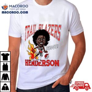 Scoot Henderson Portland Trail Blazers Caricature Tshirt