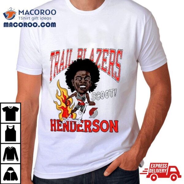 Scoot Henderson Portland Trail Blazers Caricature Shirt