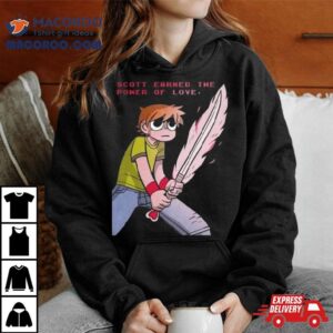Scott Earned The Power Of Love Scott Pilgrim Vs The World Takes Off Anime Netflix Series T Shirt 4 Scott Earned The Power Of Love Scott Pilgrim Vs The World Takes Off Anime Netflix Series Tshirt