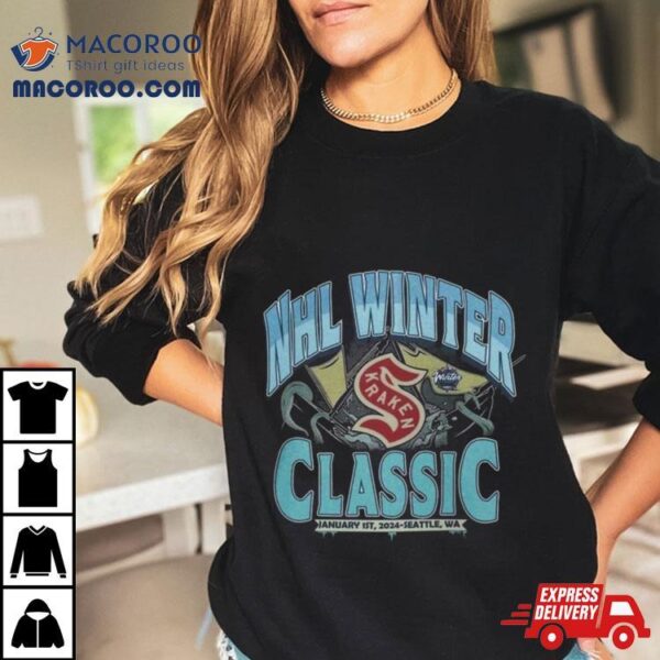 Seattle Kraken From The Deep Winter Classic Jan 1st 2024 Seattle Wa T Shirt