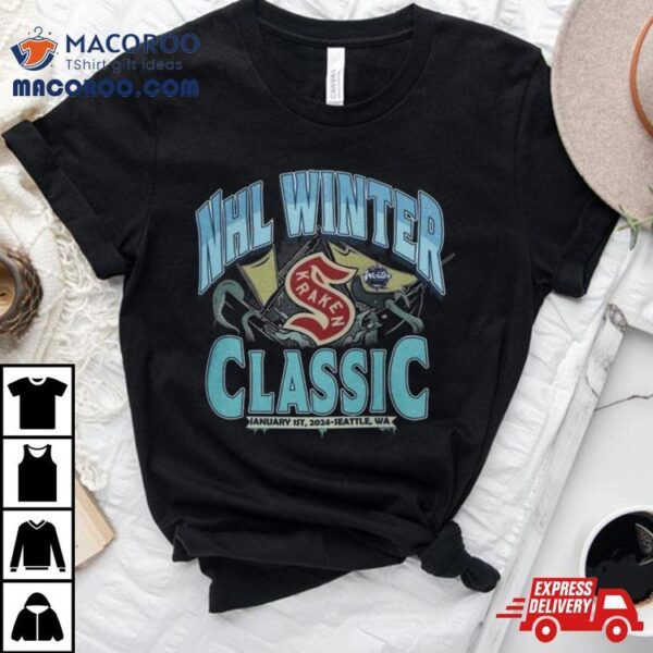 Seattle Kraken From The Deep Winter Classic Jan 1st 2024 Seattle Wa T Shirt