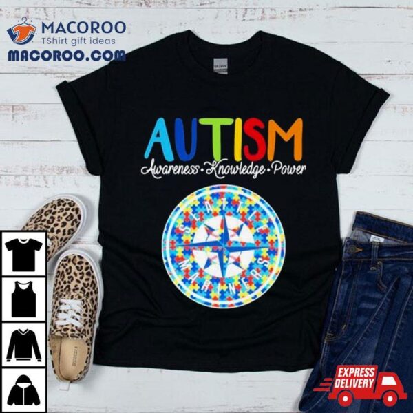 Seattle Mariners Autism Awareness Knowledge Power Shirt