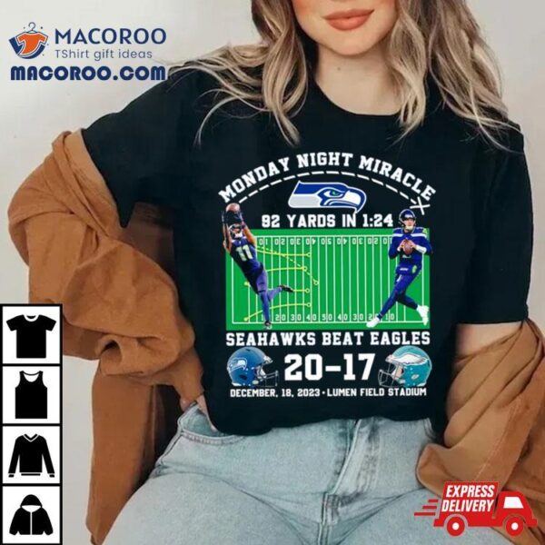 Seattle Seahawks Win 20 17 Philadelphia Eagles 2023 Nfl Monday Night Football Final Score Shirt