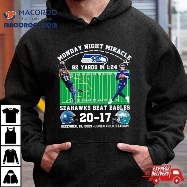 Seattle Seahawks Win 20 17 Philadelphia Eagles 2023 Nfl Monday Night Football Final Score Shirt