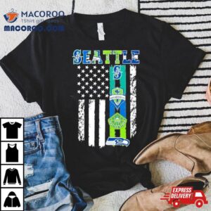 Seattle Sports Team Mariners Seattle Sounders Fc Seattle Storm And Seahawks Flag Tshirt
