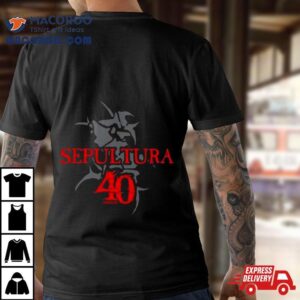 Sepultura Years Celebrating The Through Death Tour Logo Tshirt