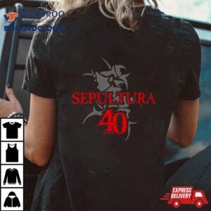 Sepultura Years Celebrating The Through Death Tour Logo Tshirt