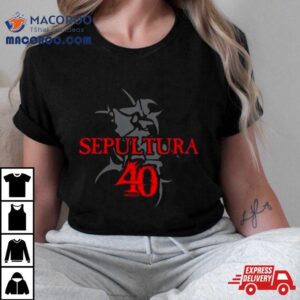 Sepultura Years Celebrating The Through Death Tour Logo Tshirt